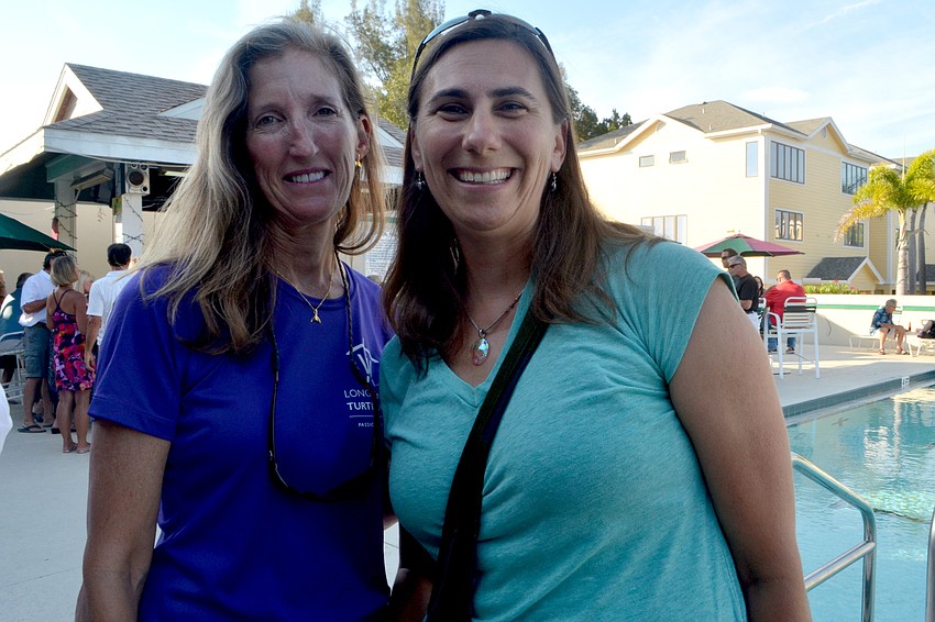 Turtle Watch Vice President Cyndi Seamon and  Kristen Mazzarella, senior biologist for sea turtle conservation and research at Mote