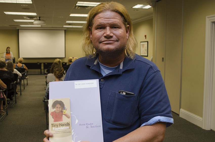 Ron Trytek accepted the grant awarded to Tiny Hands Foundation on May 11 at Community Foundation of Sarasota County.