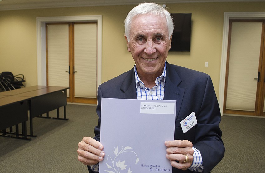 James Bruen accepted the grant awarded to Turning Points on May 11 at Community Foundation of Sarasota County.