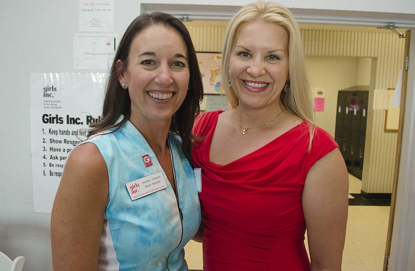 Girls Inc. of Sarasota County Board Chairwoman Jennifer Compton and Johanna Gustafsson