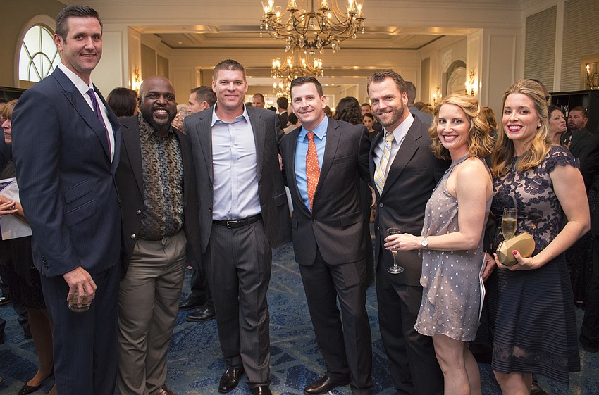 Mike Person, Earnest Graham, Todd Johnson, Todd Reuter, Brent and Megan Bogart and Elena Reuter