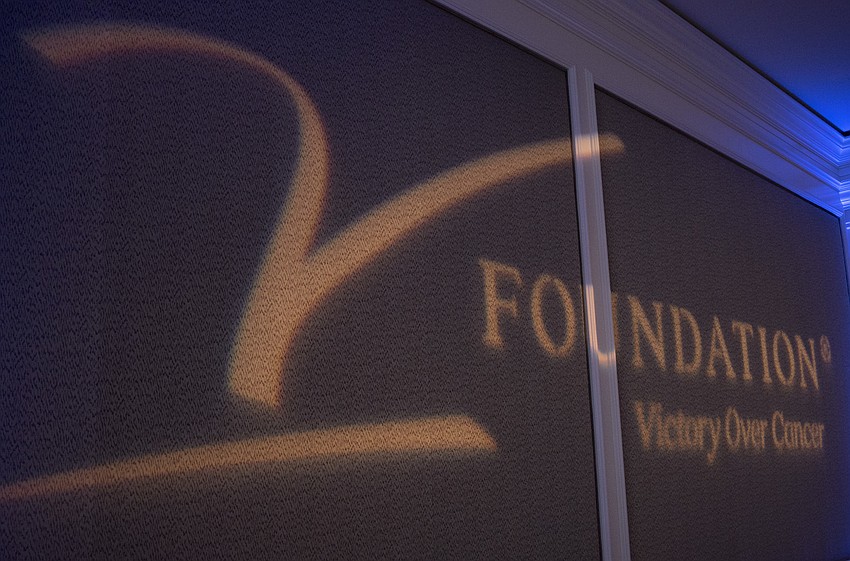 The ballroom was decked out in V Foundation signage at the Dick Vitale Gala on May 12 at The Ritz-Carlton, Sarasota.