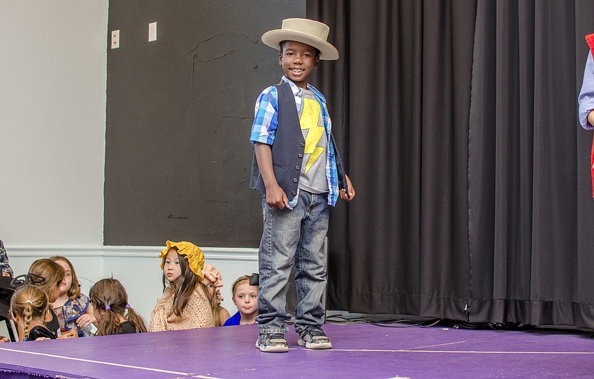 Emmanuel Hubbard smiles before performing at Hershorin Schiff Community Day School'    s Learning on Display night.