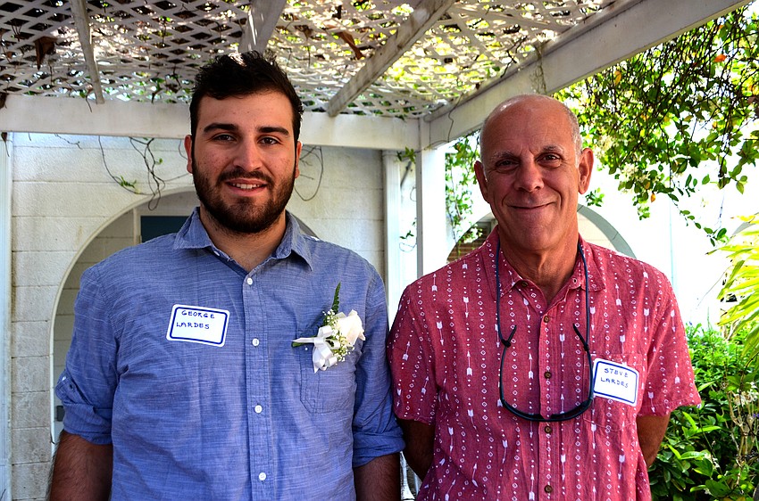 Scholarship recipient George and Steve Lardes