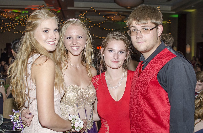 Rebecca Erdman, Jade Blasier, Brandi Harvey and Justin Arrigoni