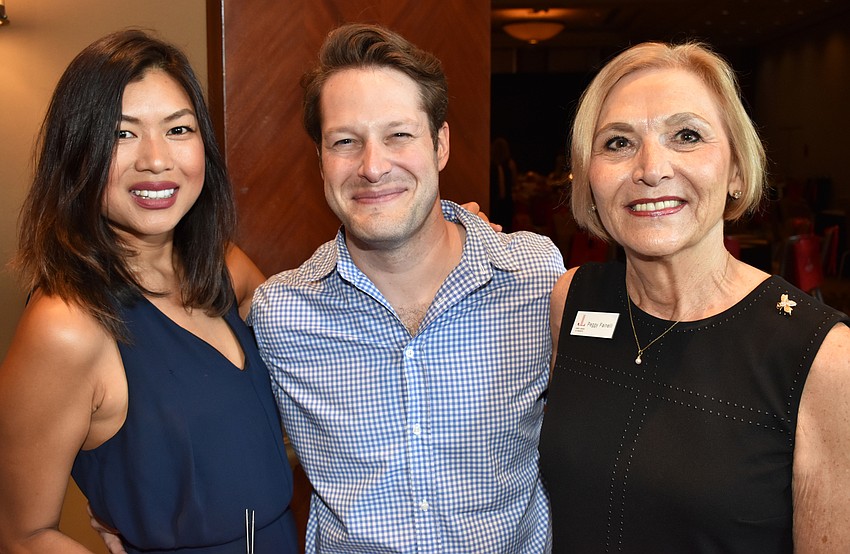 Patra Jordan, David Slomak and Peggy Painelli