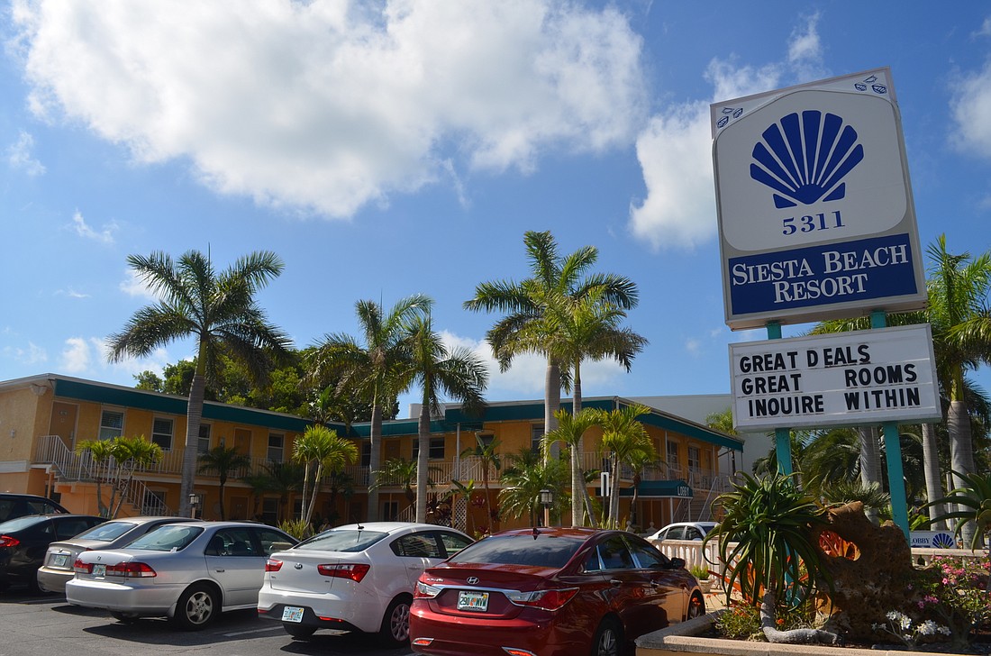 The Siesta Key Resort & Suites property last sold for $2.8 million in 1996.