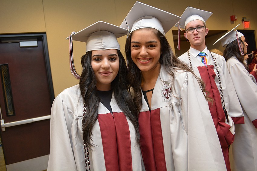 Braden River'     s Hiam Alan plans to study biology, while Lara Bessa plans to study biochemistry, both at University of South Florida.