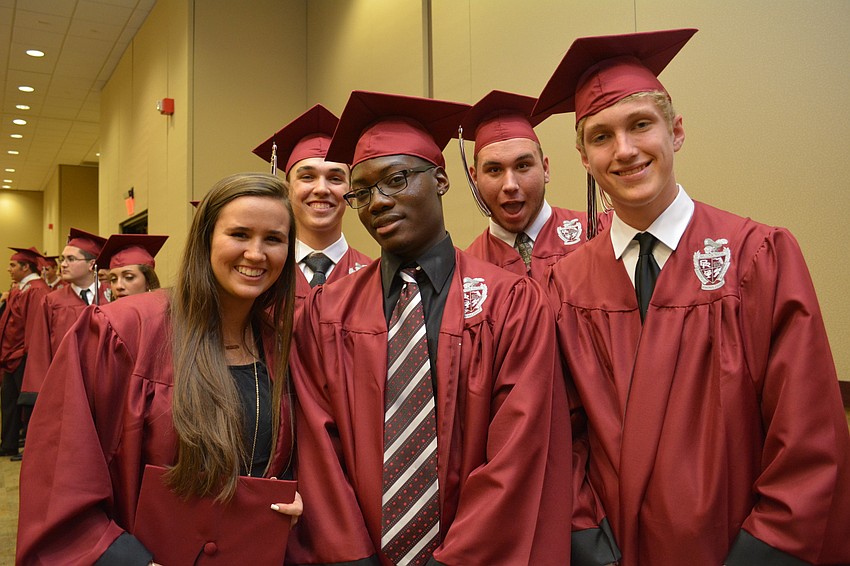 Front: Channing Jackson, Juwaan Jenkins and Alex Johnson. Behind: Ben Harris and Curtus Hostetler.