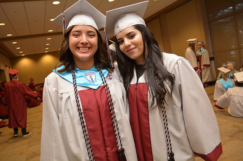 Braden River'     s Melisa Guerra, pictured with friend Hiam Allan, will study neurology at the University of Florida.