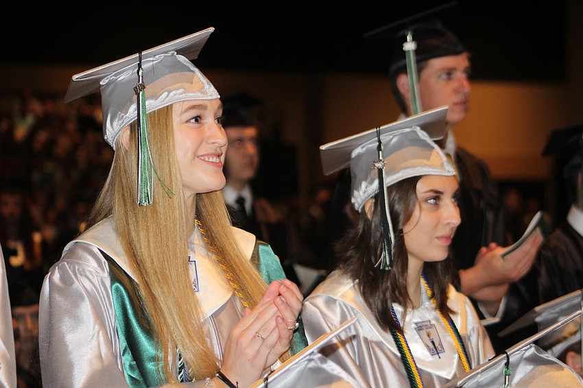 More than 600 students graduated.