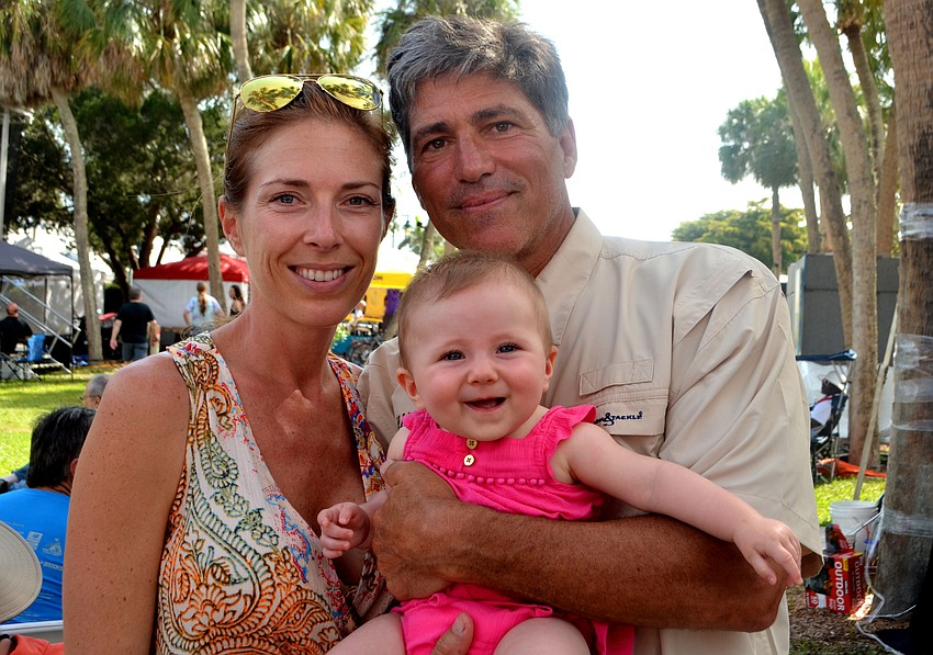 Heidi, Jerry and 6-month-old Mia Wells