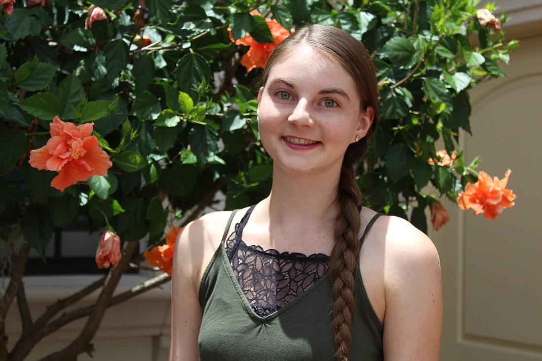 Out-of-Door Academy&#39;   s valedictorian Caitlin Camire is set for graduation.