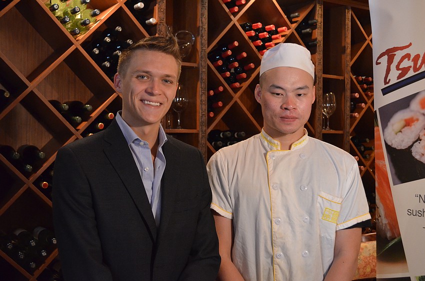 Sam Ray and Chef Allen Yu of Tsunami Sushi.