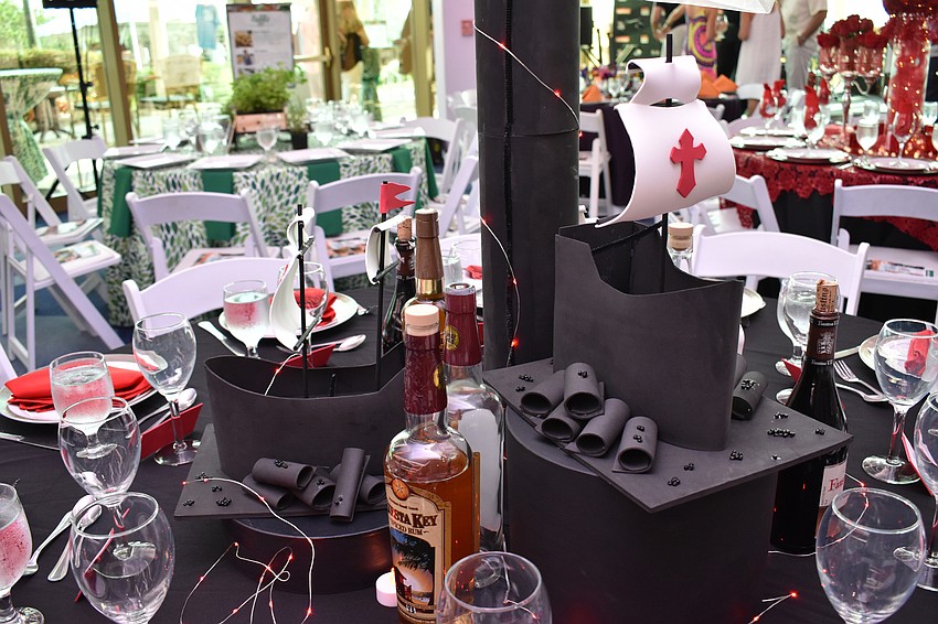 Table 11 guests showed that the pirate life is for them by choosing “yo ho”-worthy decor for their table at Men Who Cook & Brew on May 21 at Mattison’s Bayside at Van Wezel Performing Arts Hall.