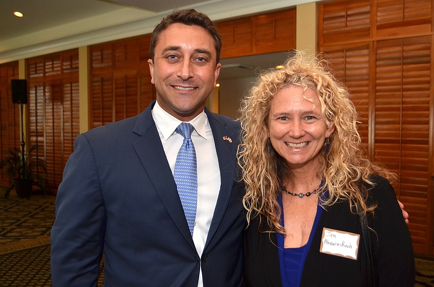 Sarasota City Commissioners Hagen Brody and Jen Ahearn-Koch