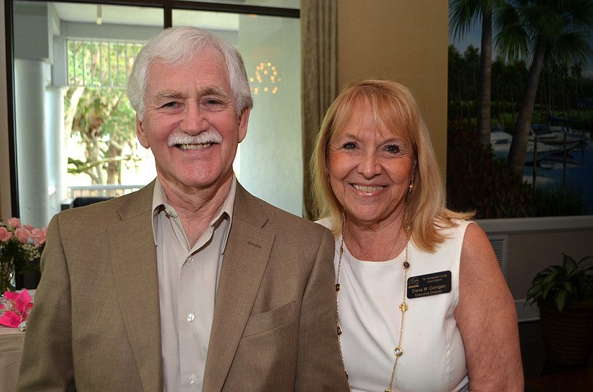 Executive Director of the St. Armands Circle Association Diana Corrigan and Richard Corrigan