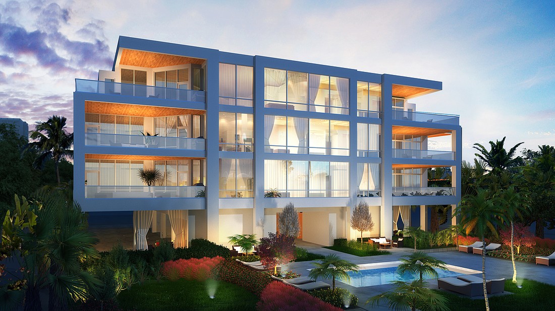 David Lehrman hopes to complete the Halcyon of Siesta Key project by the end of 2018. Rendering courtesy David Lehrman.