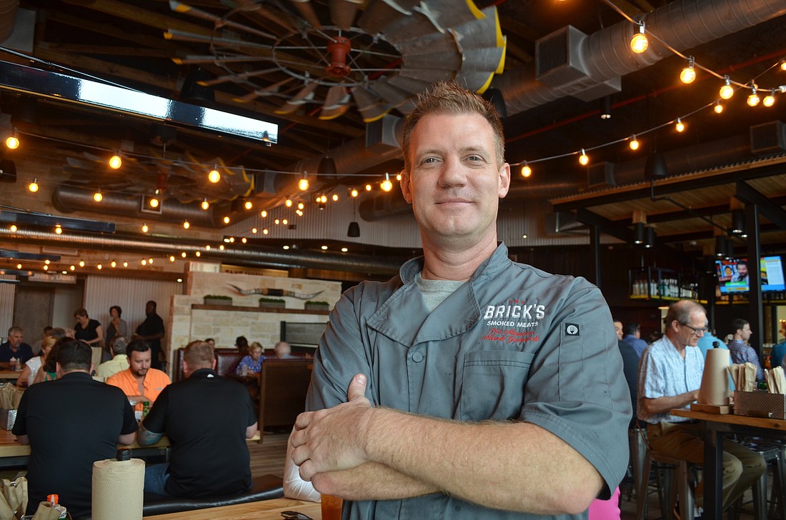Mark Gabrick recently opened Brickâ€™s Smoked Meats downtown, specializing in Texas barbecue. Photo by Nick Friedman.