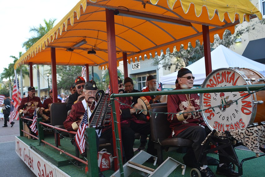 The Sahib Oriental Band again entertained at the parade.