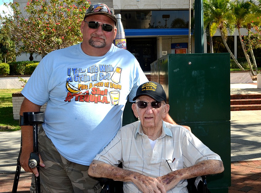 Wayne and Alec Seaboyer, a World War II veteran