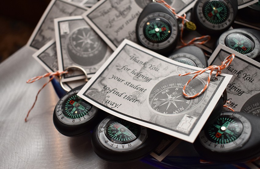 Compasses were handed out to mentors as a gift for volunteering with Take Stock in Children during the Celebration of Hope on May 31 at The Francis.