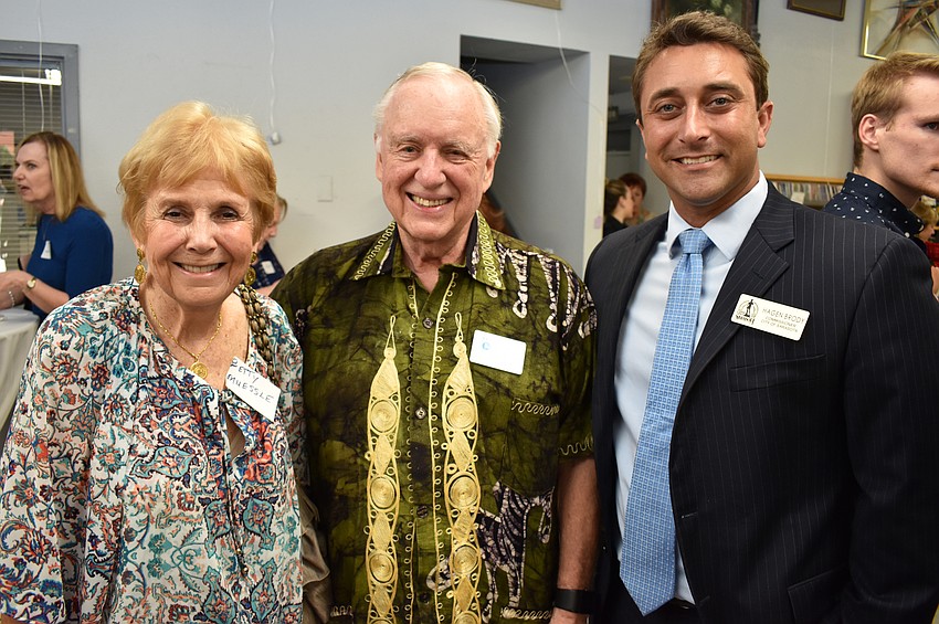Betty and Stan Muessle with City Commissioner Hagen Brody