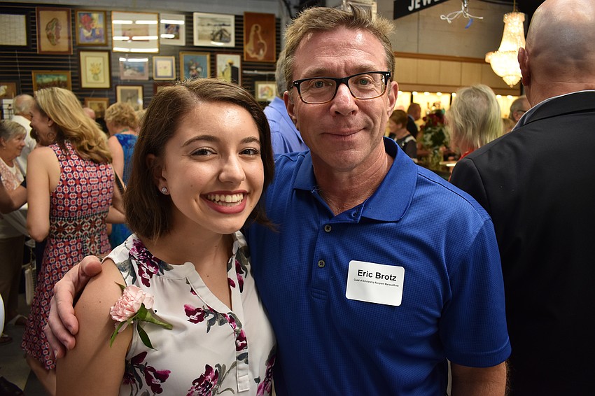 Scholarship recipient Marissa Brotz with Eric Brotz