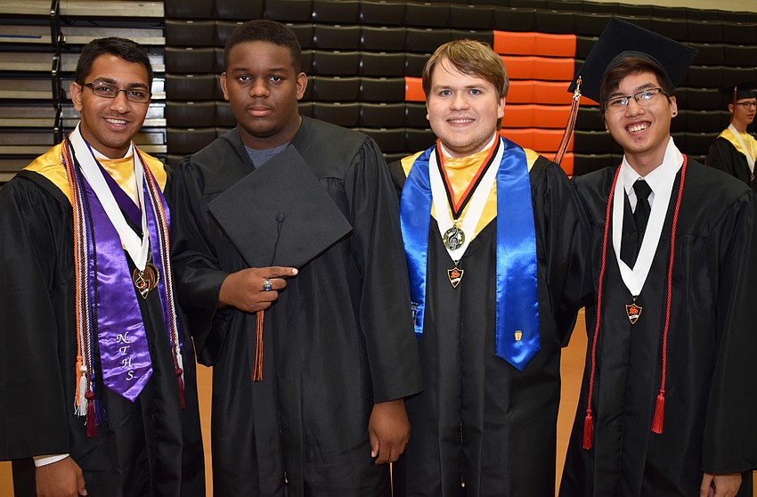 Teerth Patel, T’Shawn Barry, David Ervin and Tommy Vu