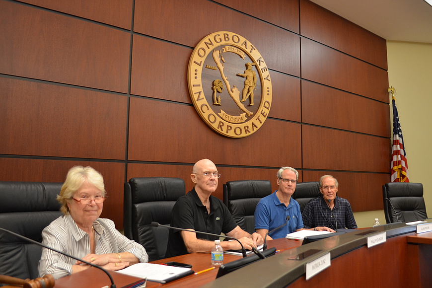 Longboat Key Charter Review Committee members Pat Zunz, Phill Younger, Bill Cook and Alan Pryor.