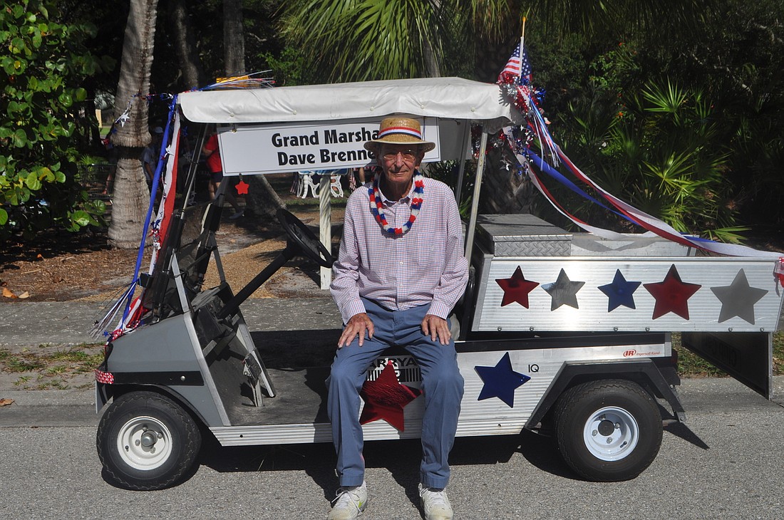 Dave Brenner led the parade as Grand Marshal last year.