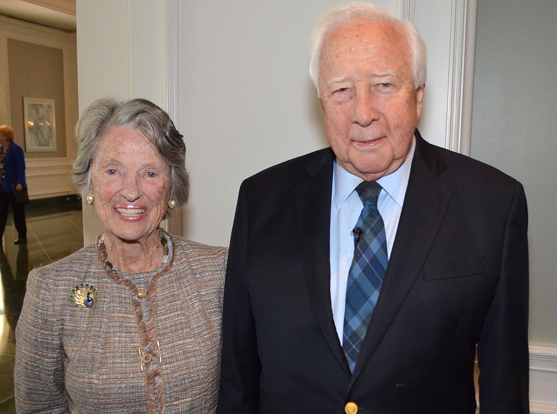 Historian David McCullough and his wife, Rosalee, attended the annual Gulf Coast Community Foundation luncheon March 2 at The Ritz-Carlton, Sarasota.