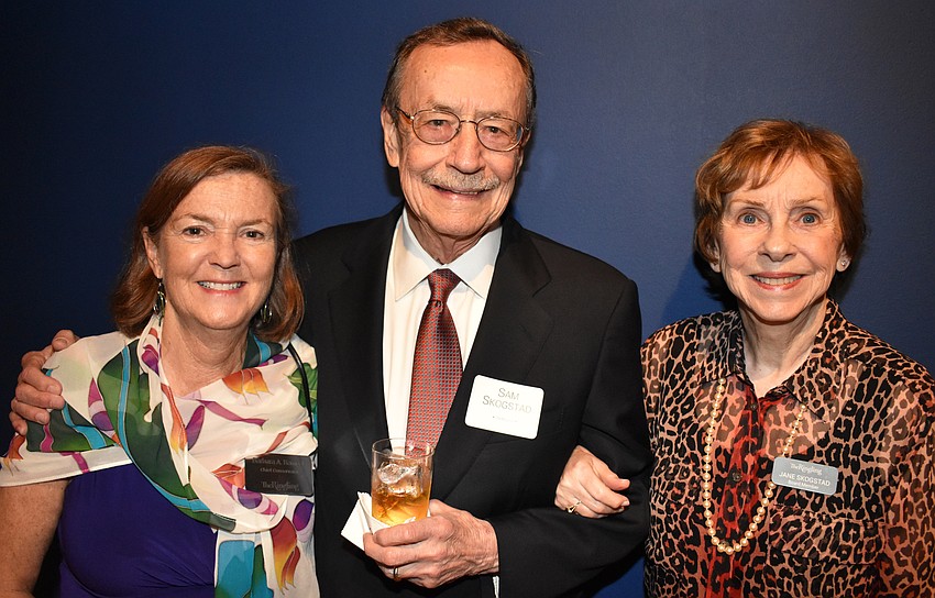 Barbara Ramsey with Sam and Jane Skogstad