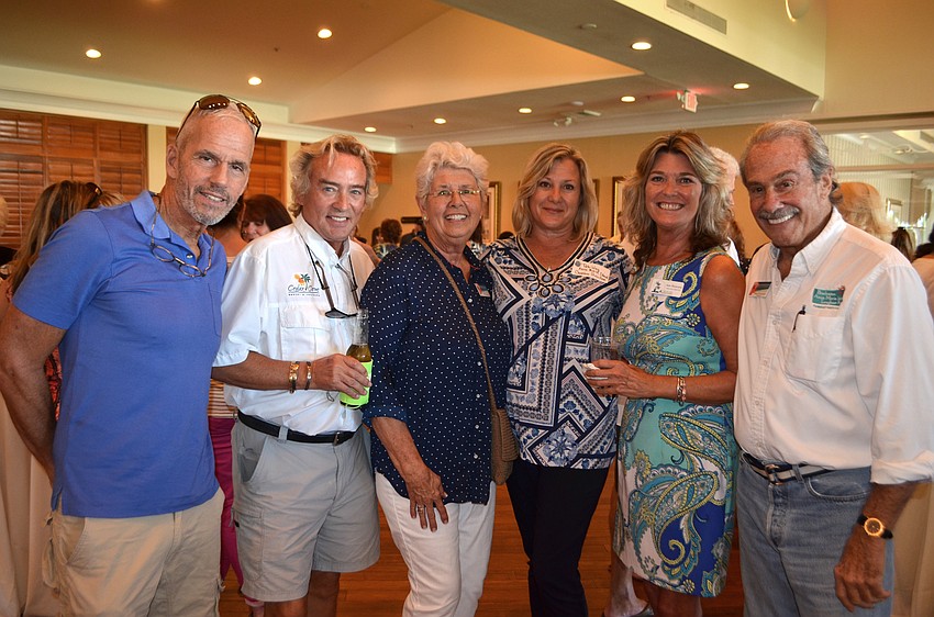 John Chappie, Eric Cairns, Barbara Baker, Anna Maria Island Chamber of Commerce President Deb Wing, Executive Director of the Siesta Key Chamber of Commerce Ann Frescura and David Teitelbaum
