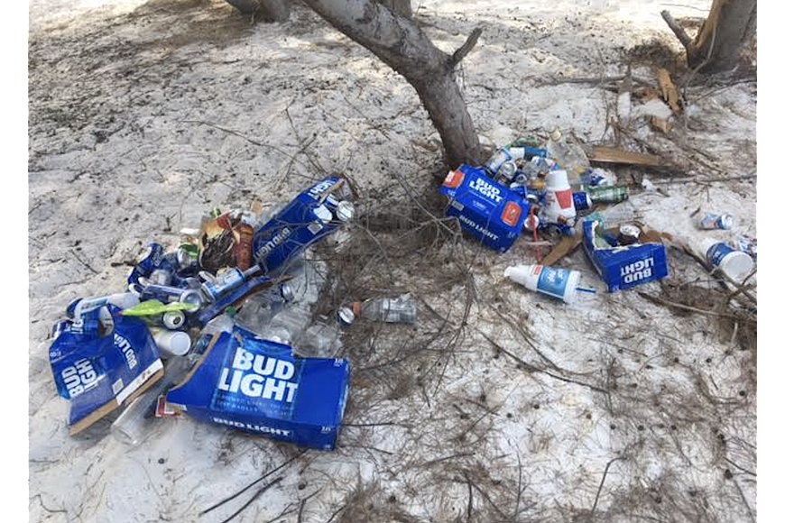 Residents have taken it upon themselves to clean up the litter left behind on north end beaches.