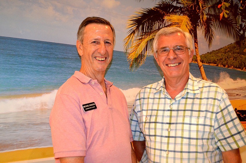 Michael Chester and the Rev. Norman Pritchard