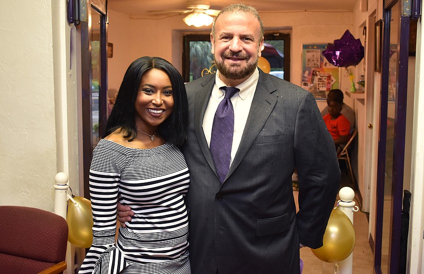 Rachel Williams and SCLO Executive Board President David L. Goldman