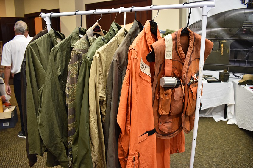 George McKee brought his extensive Vietnam War memorabilia collection to share with guests at Red, White & Brew on June 10 at Gold Coast Eagle Distributing.