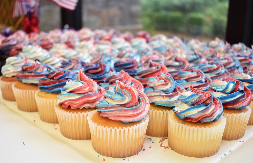 Guests enjoyed vanilla cupcakes at Red, White & Brew on June 10 at Gold Coast Eagle Distributing.