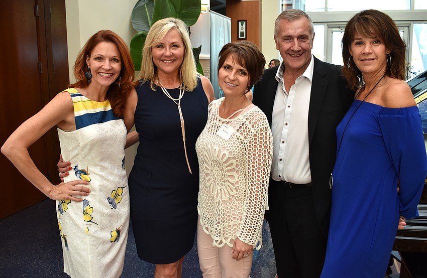 Event organizer Kimberly Manooshian, Kristi Daugherty, Maya Ivanjesku, Stephen Buckley and Tia Bohinc