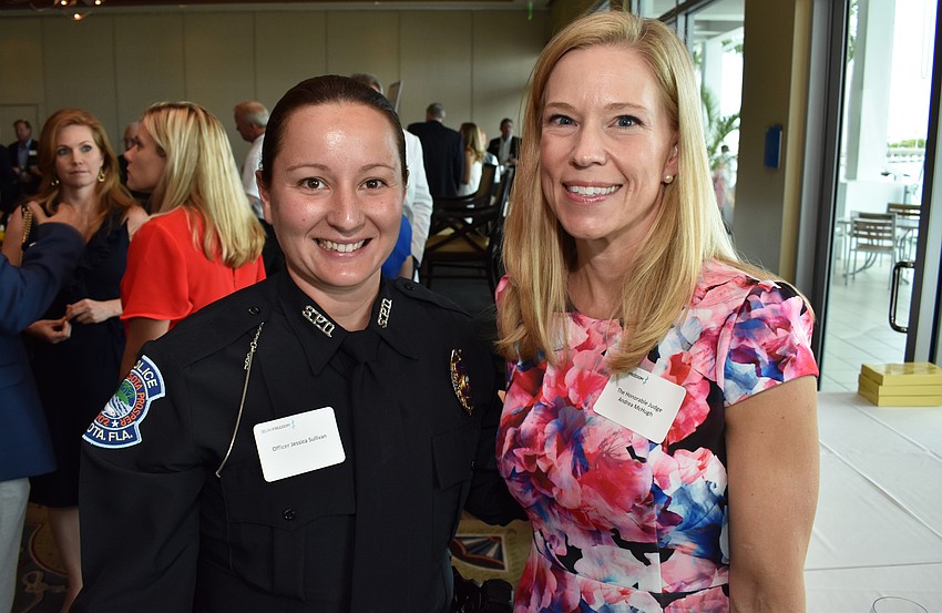 Officer Jessica Sullivan and Judge Andrea McHugh