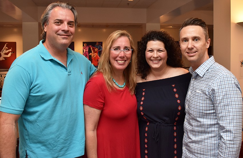 Rob and Jennifer Rominiecki with Bianca and Richard Lawrence