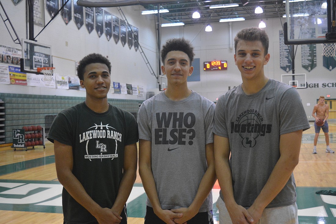 Damien Gordon, Evan Spiller and Jack Kelley are the new leaders of Lakewood Ranch boys basketball.