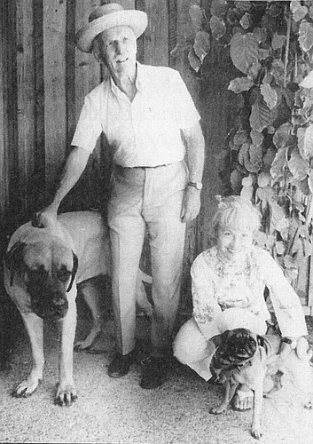 Guy and Melanie Paschal with their dogs. Photo courtesy of the Longboat Key Historical Society  Calusas to Condominiums: A Pictorial History of Longboat Key
