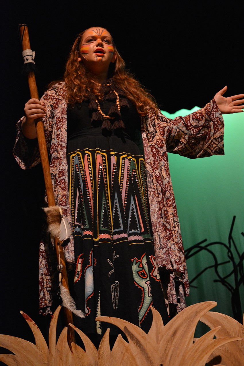 Joran Bollinger portrayed the wise monkey Rafiki.