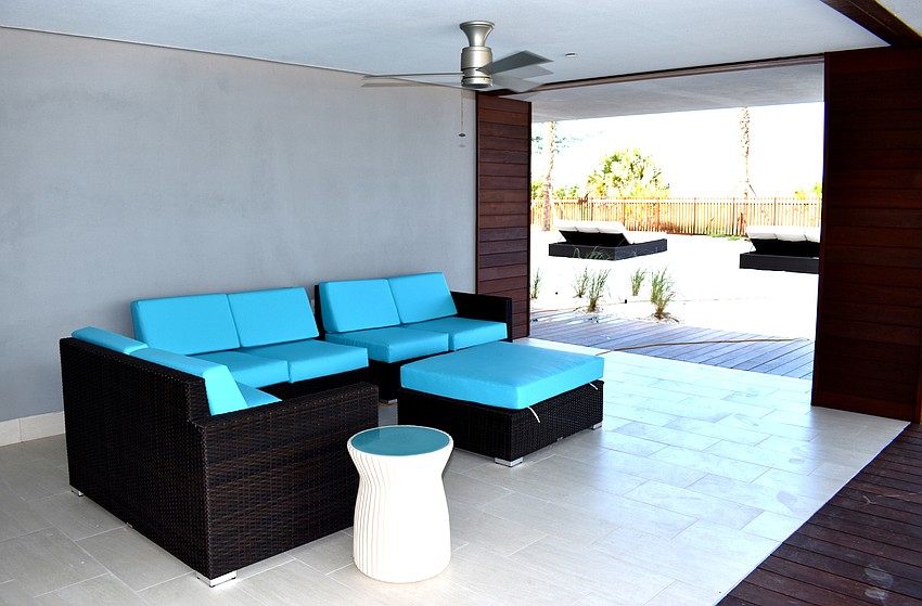 Eight cabanas are available for guests to rent or use on a first-come, first-serve basis.