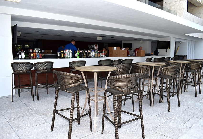 The Cascades Pool Bar is open to the public.