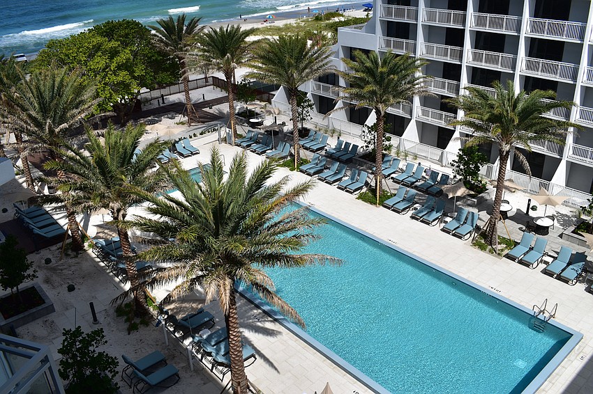 The rooms offer three choices of views including resort, pool and beachfront.