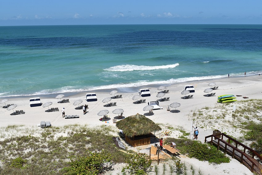 The rooms offer three choices of views including resort, pool and beachfront.