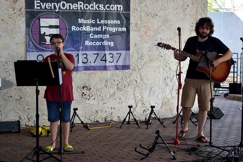 EveryOneRocks provided live entertainment during the festival.